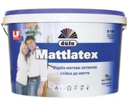 Фарба для стін стійка до миття латексна DUFA Mattlatex D100 біла, 14 кг